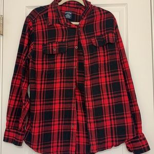 RED AND BLACK FLANNEL